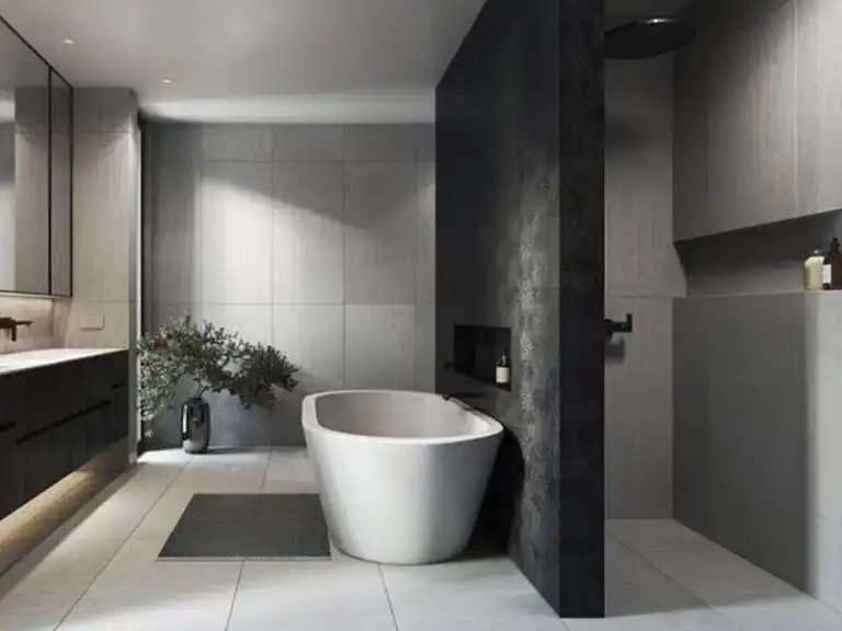 Bathroom Renovations Sydney - with black bathroom modern style